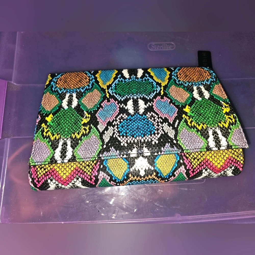Shein Colorful Snake Print Clutch
